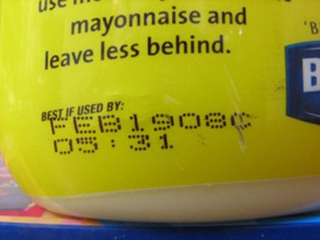 mayonesa caducidad