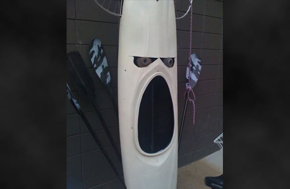Pareidolia (rostros o figuras en imágenes): Angry Kayak