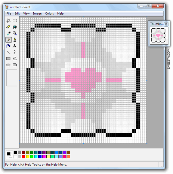Programas para hacer pixel art: Mspaint