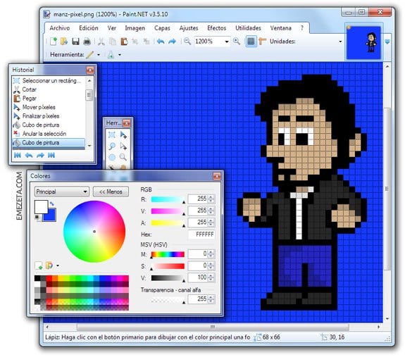 Programas para hacer pixel art: Paint.NET
