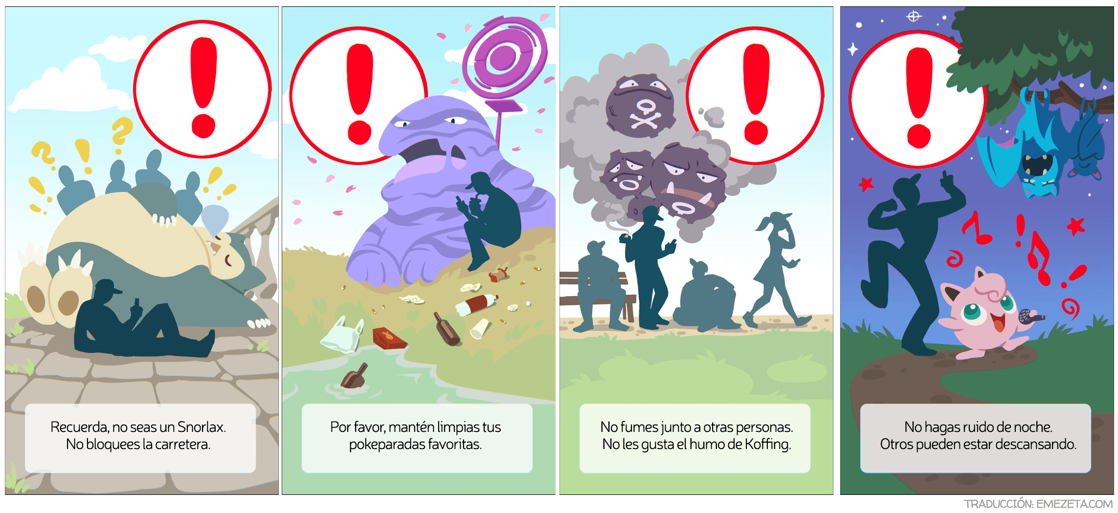 Pantallas de carga alternativas de Pokémon Go