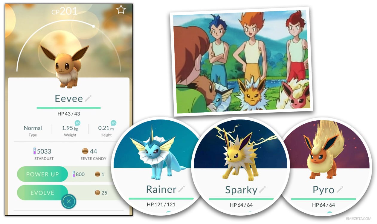 Pokémon Go: Truco para evolucionar a Eevee