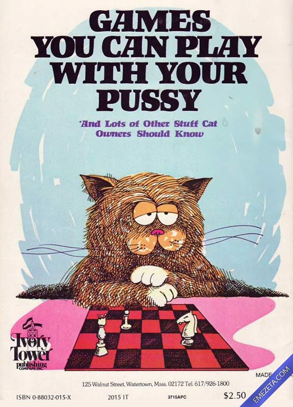 Portadas desconcertantes: Games you can play with your pussy