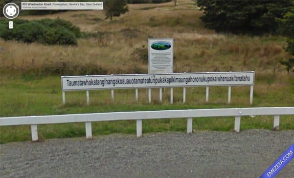 Google Street View: Lugares pronunciables